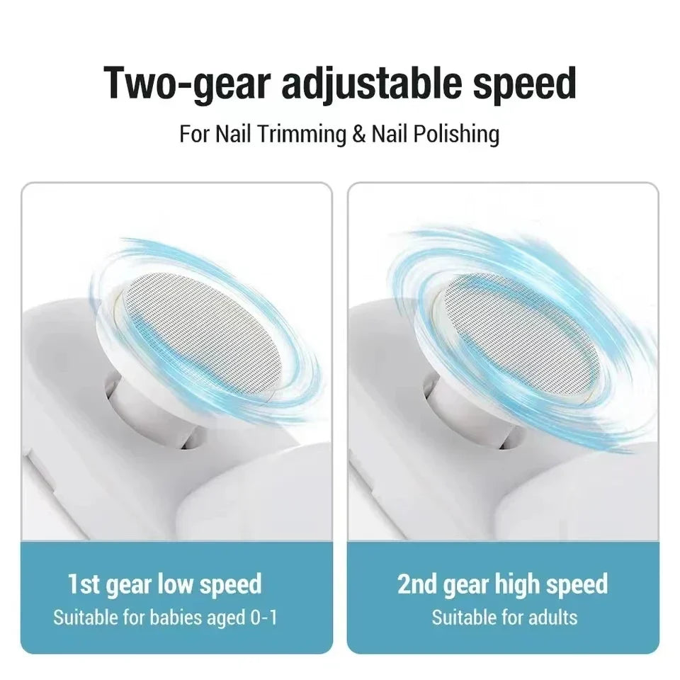 2-in-1 Automatic Electric Nail Clipper & Grinder