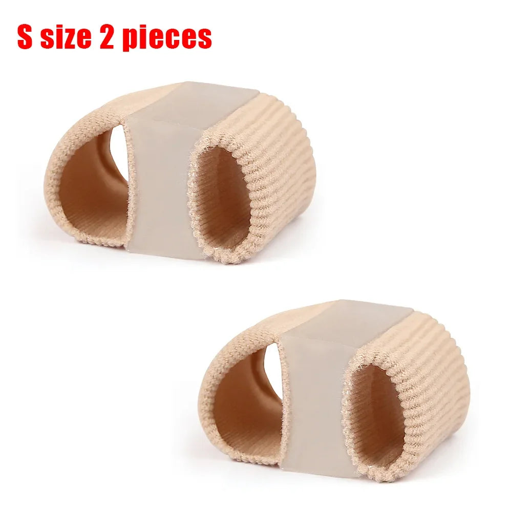 Gel Bunion Toe Separators W/Fabric Lining for Big Toe, Silicone Toe Spacers Bunion Correctors for Overlapping Toe Protector