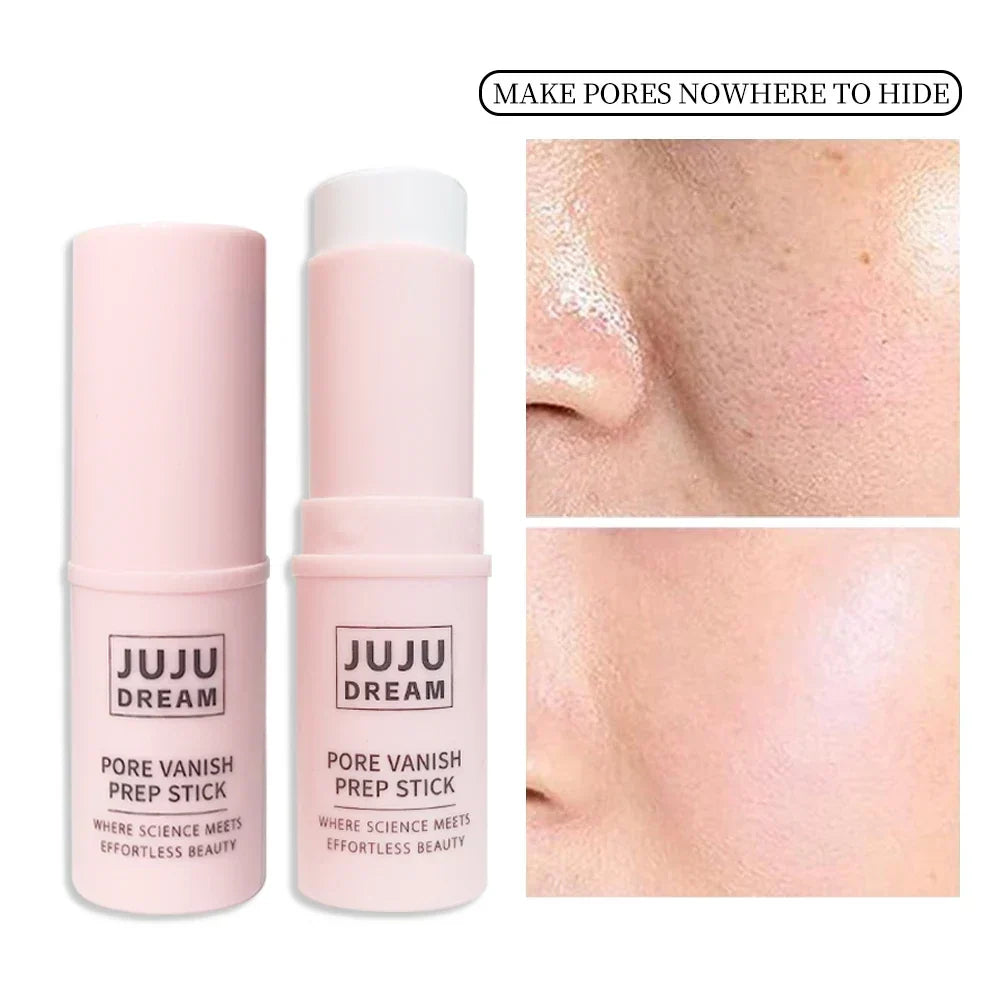 Face Primer Stick,Invisible Pore Base Stick Makeup Concealer Isolation Makeup Front Pore Base Modifying Skin Color Primer Makeup