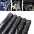 Black Forged Carbon Fiber Vinyl Wrap Cosmic Hex Carbon Car Wrapping Film For Interior & Exterior Vehicle Motorcycle