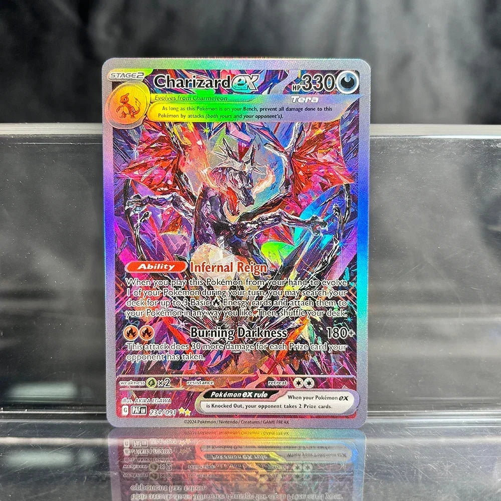 Holographic Game Trading Collection PTCG Proxy Cards Charizard Pikachu Mew EX Singl PKM Foil Cards Gengar VMAX Skyridge (SK)