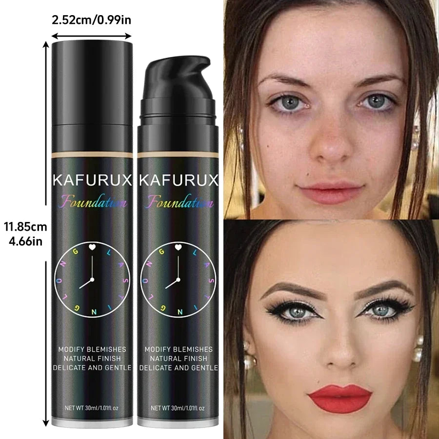 8 colors Liquid Foundation Effective Concealer Waterproof Sweat-resistant Face Korean Makeup Porfession Face Base Cosmetics Gift