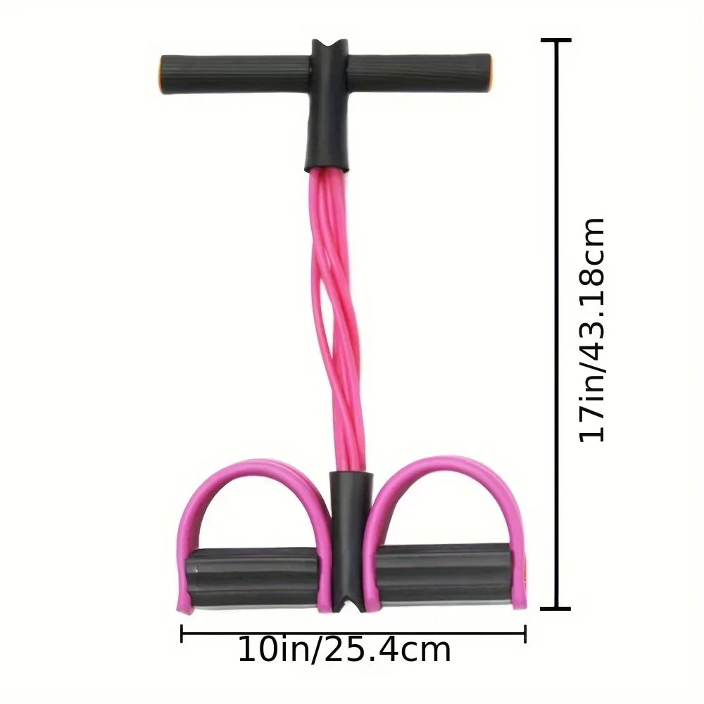 6-Tube Resistance Band Set for Full-Body Home Workouts