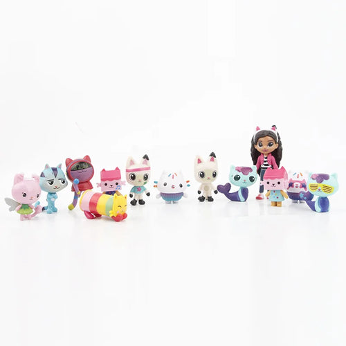 13pcs/set Gabby's Dollhouse Action Figure Cute Doll Collection Model Toys