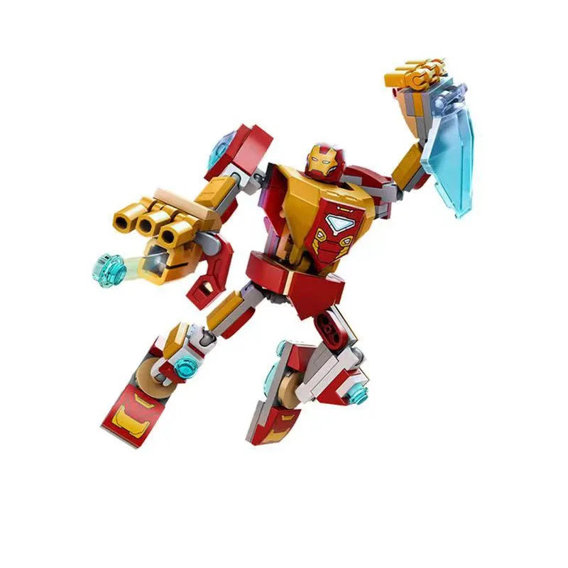 76270 76302 Superhero Bricks Avengers Thor Iron Man Thanos Assemble Compatible Action Figure Toy Building Blocks Model Ornament