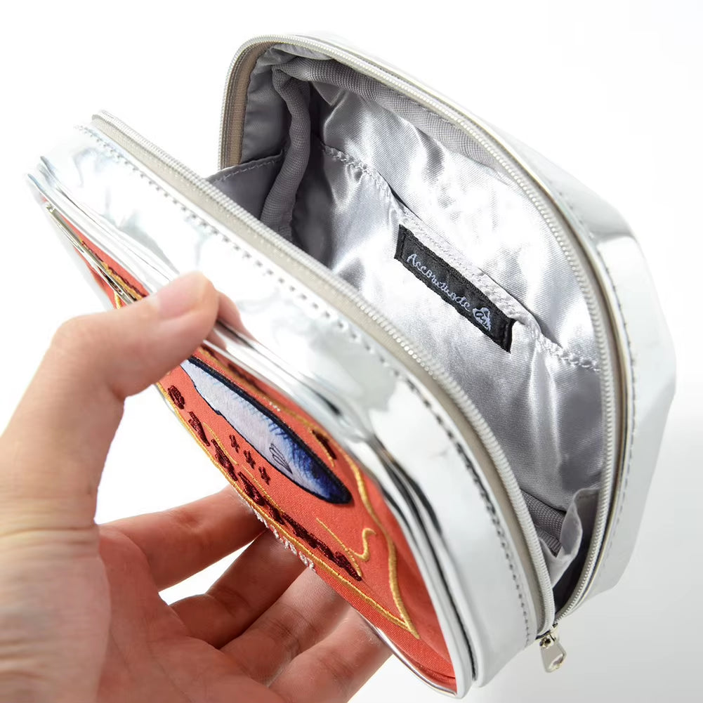 Cute Sardine Can Print Travel Makeup & Toiletry Bag
