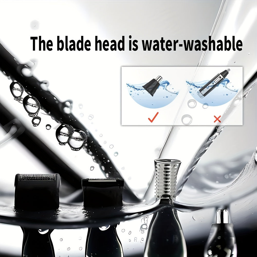 Kemei Rechargeable 4-in-1 Nose, Ear & Hair Trimmer