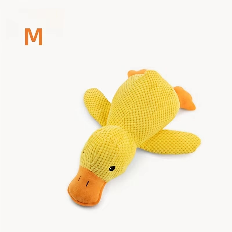 Dog Calming Duck™ – Anxiety Relief Plush Dog Toy with Quacking Sound | 2025 Mellow Ducks Calming Pillow for Indoor Dogs