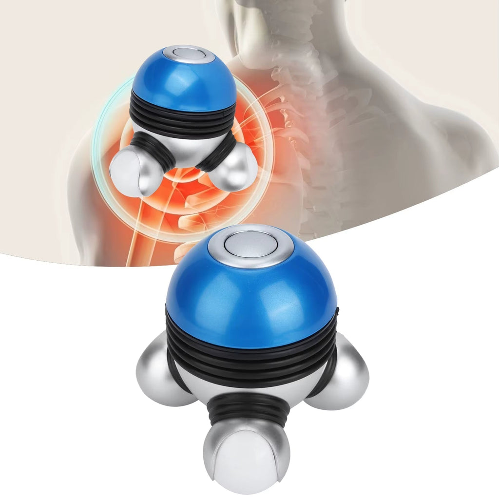Mini Handheld Vibrating Body Massager with LED Light