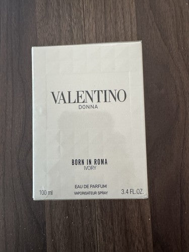 VALENTINO DONNA BORN IN ROMA IVORY EAU DE PARFUM SPRAY 3.4 Oz / 100 ml NEW